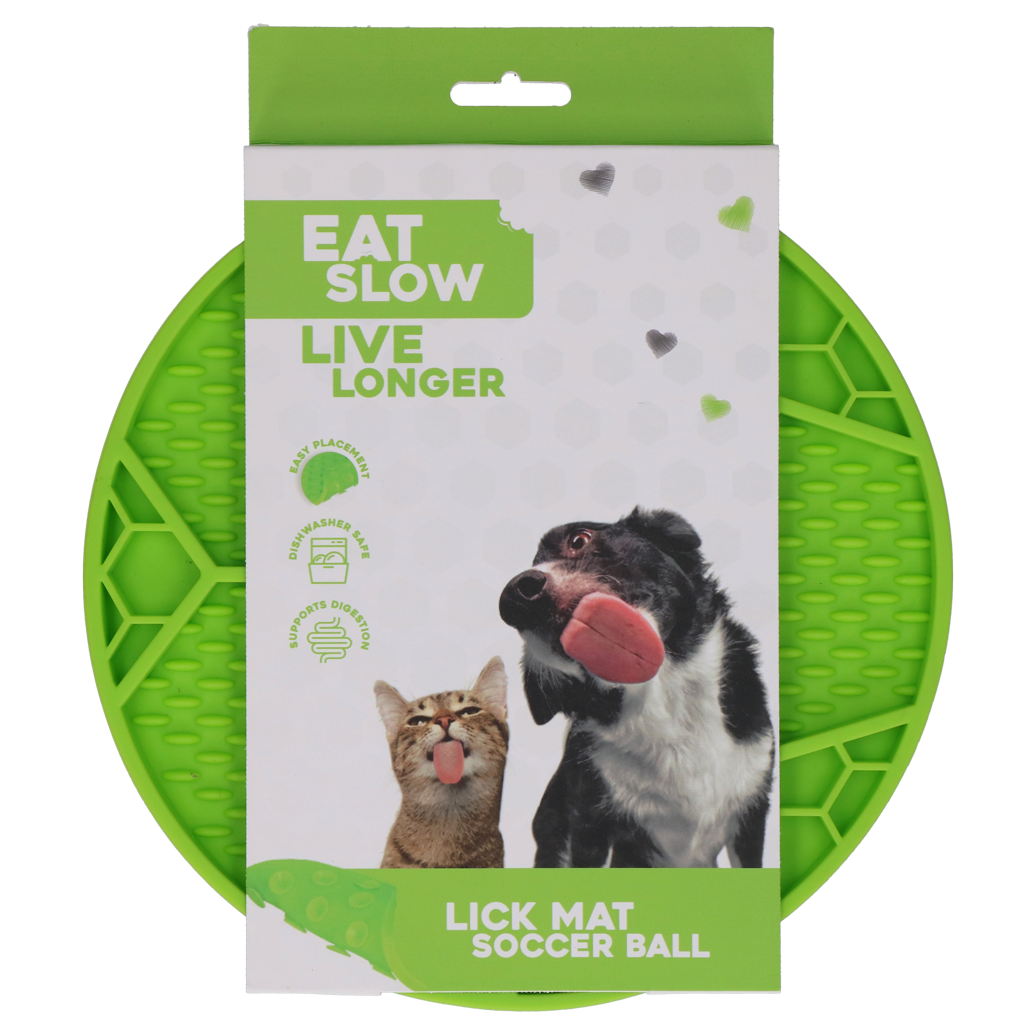 Eat Slow Live Longer Lick Mat Soccer Ball