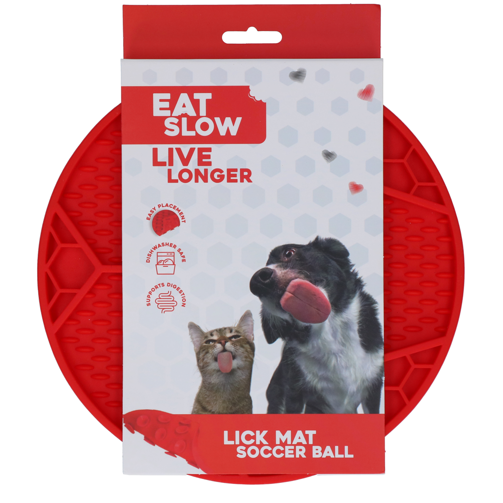 Eat Slow Live Longer Lick Mat Soccer Ball