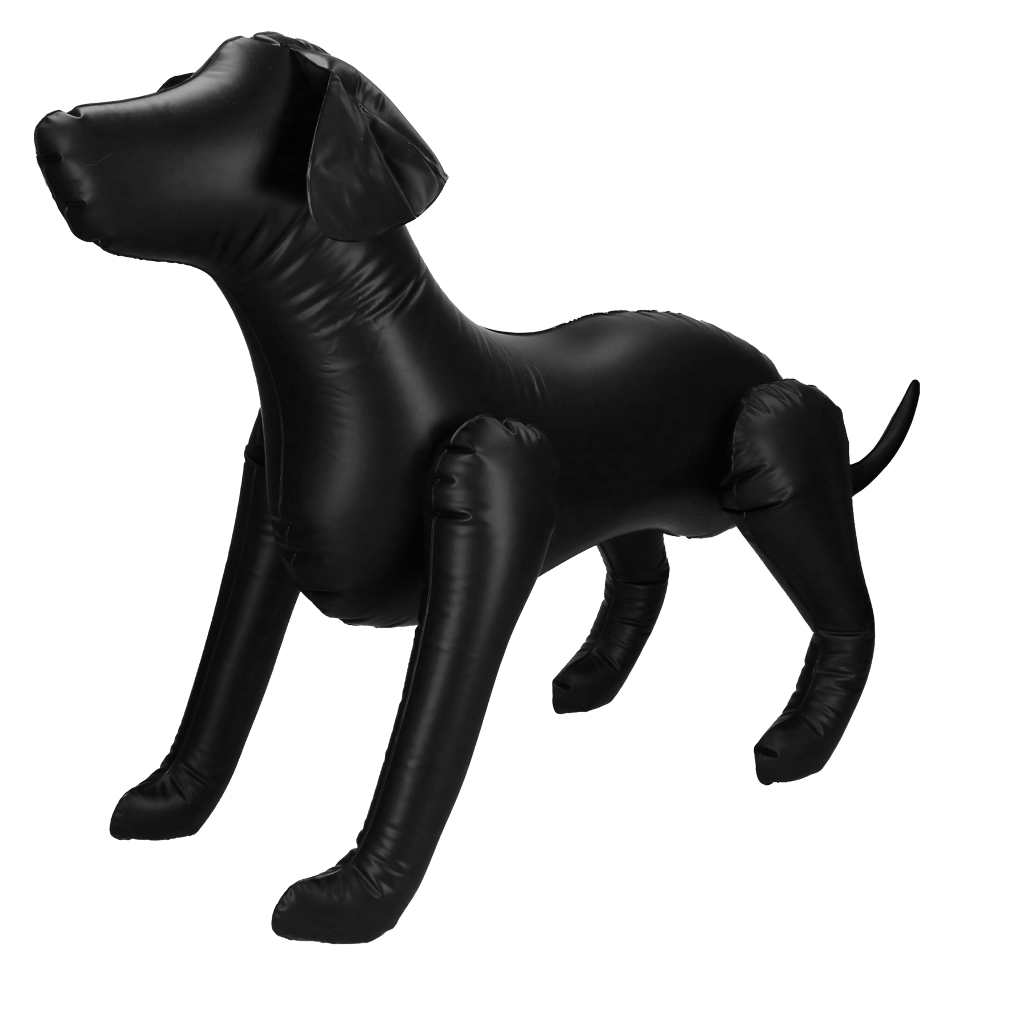 Opblaasbare hond voor promotiedoeleinden in winkels of op evenementen