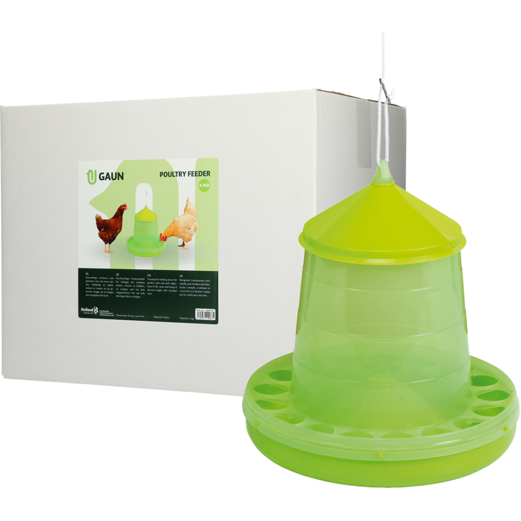 Gaun Pluimvee Voertoren Limoengroen