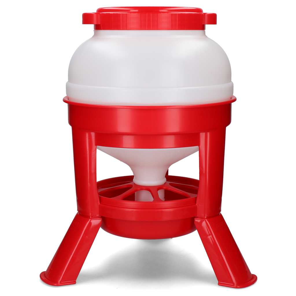 Gaun Pluimvee Voertoren Hopper op Pootjes Rood