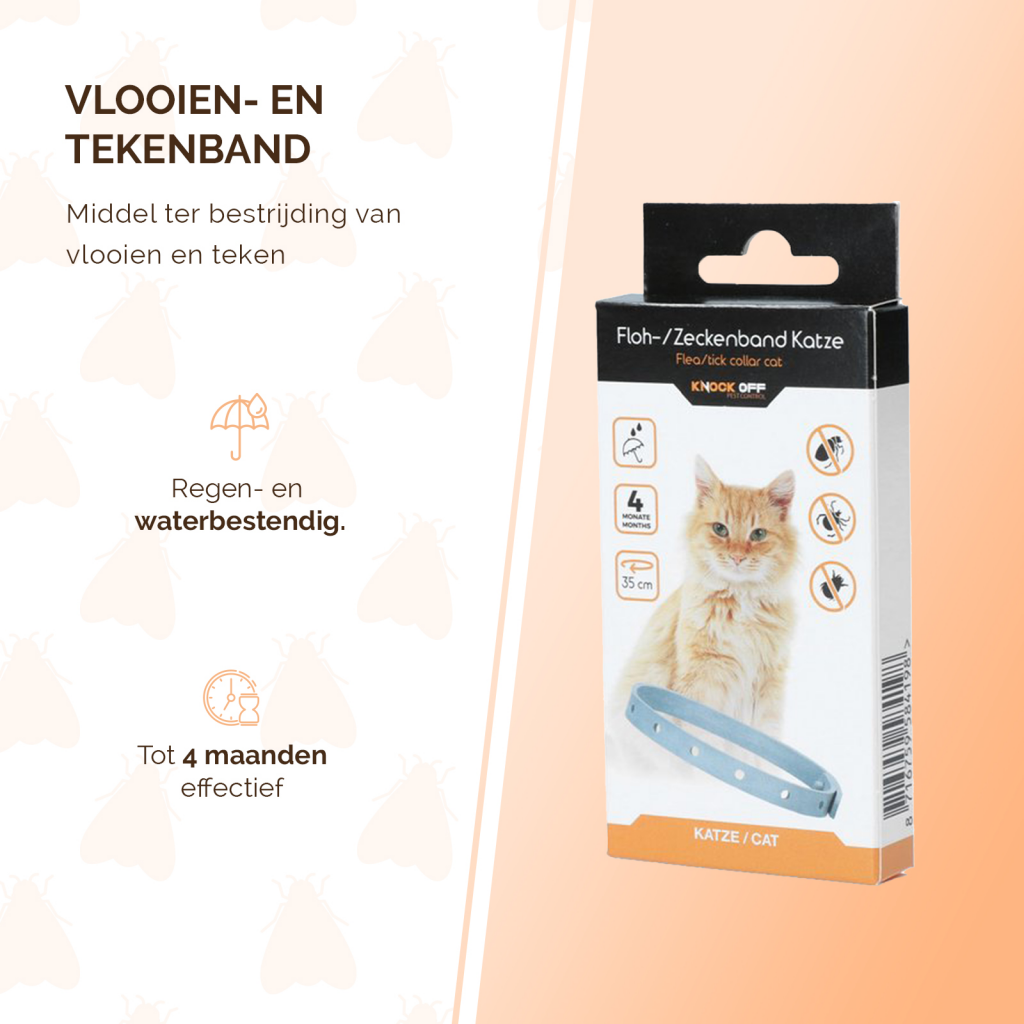 Knock Pest Vlooien/Tekenband Kat