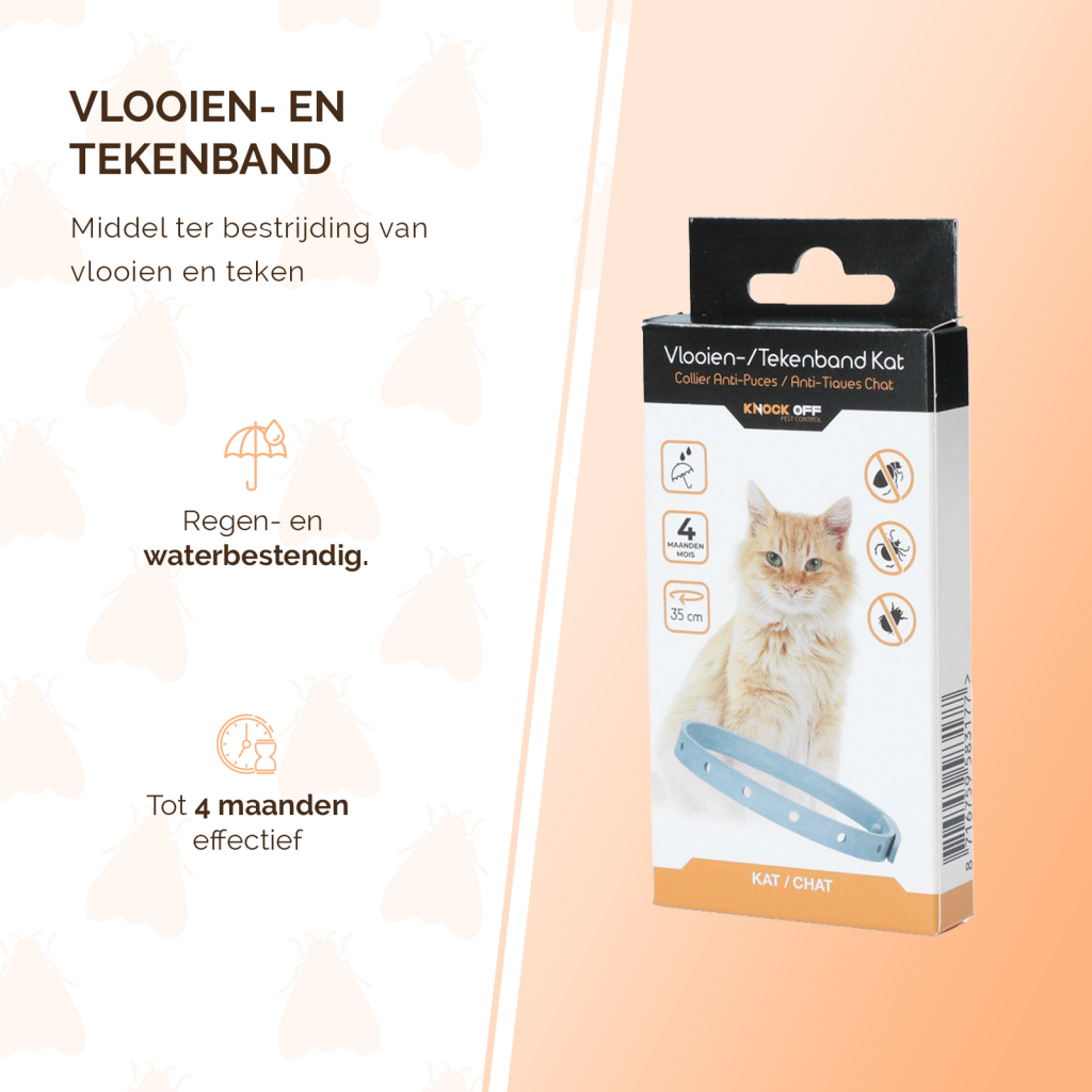 Knock Pest Vlooien/Tekenband Kat