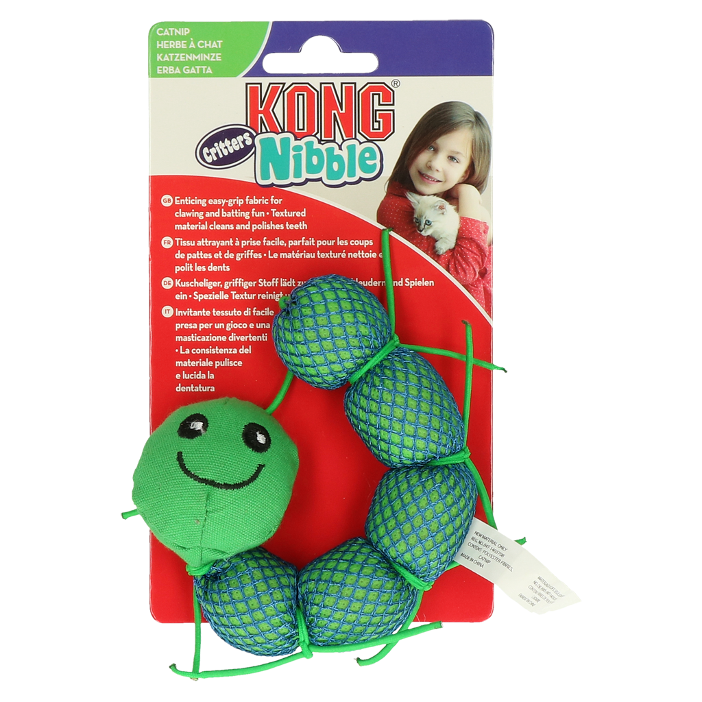 KONG Nibble Critters Catnipillar Assorti