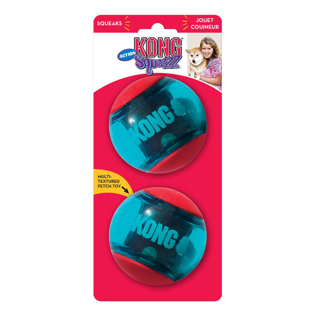 KONG Squeezz® Action Ball Red