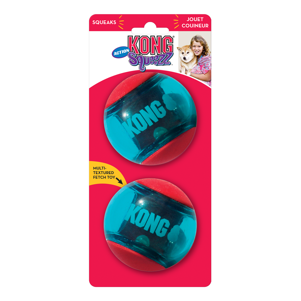 KONG Squeezz® Action Ball Red