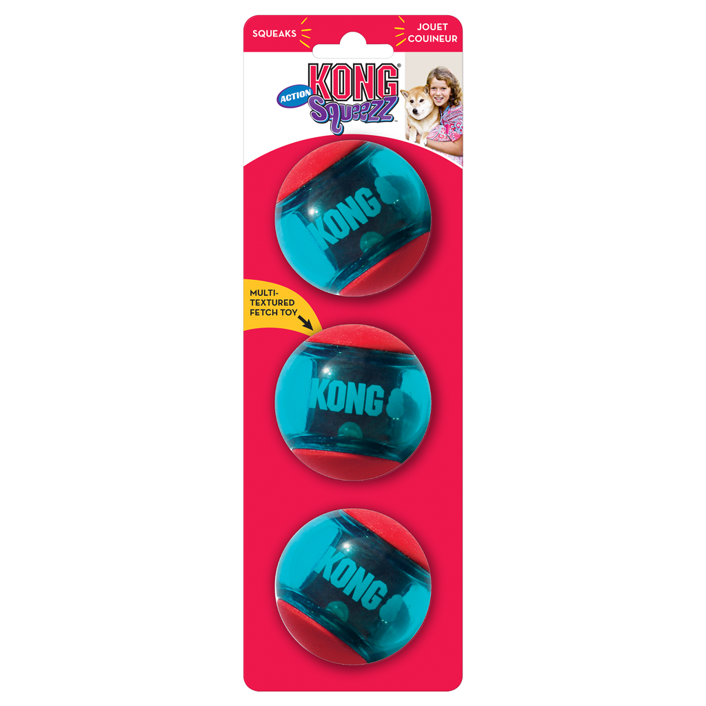 KONG Squeezz® Action Ball Red