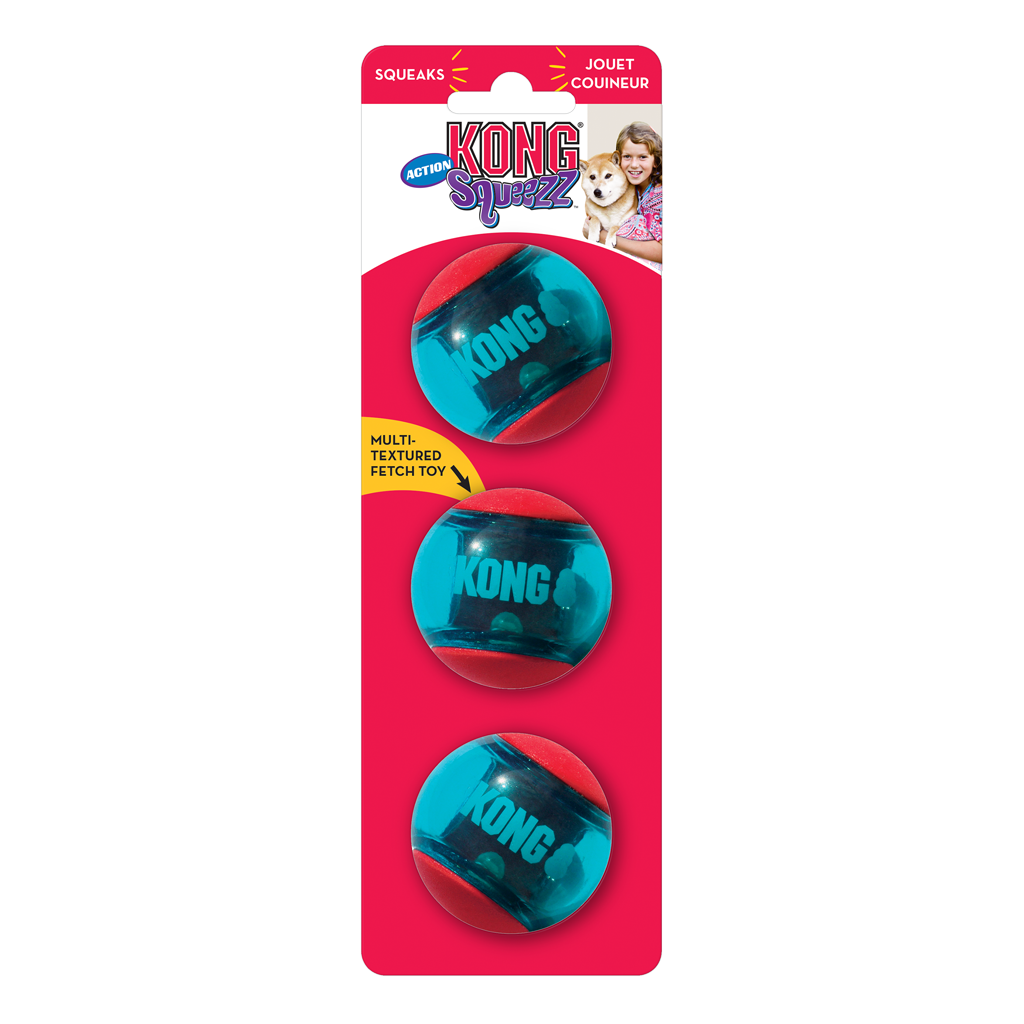 KONG Squeezz® Action Ball Red