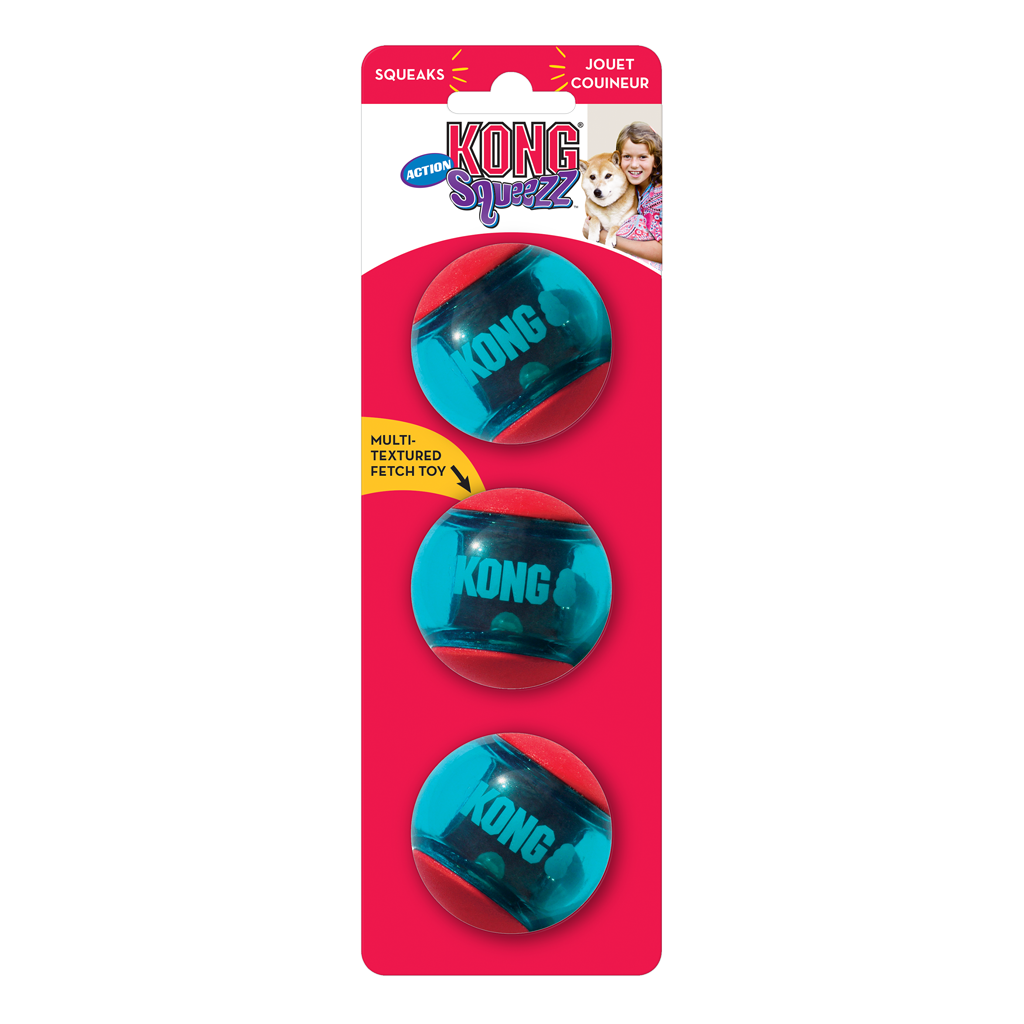 KONG Squeezz® Action Ball Red