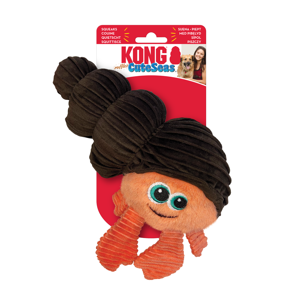 KONG CuteSeas Rufflez Hermit Crab