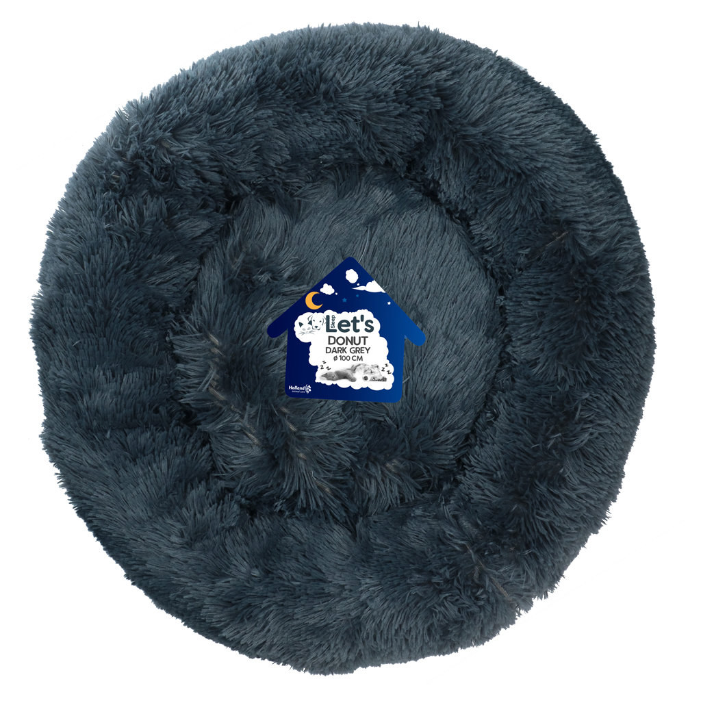 Let's Sleep Donut Donkergrijs