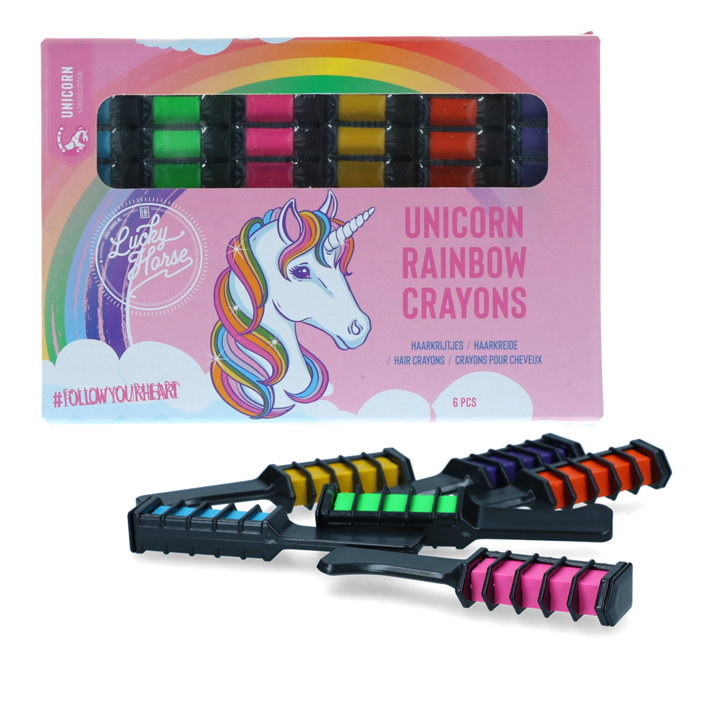 Lucky Horse Unicorn Regenboog Kleurkrijt