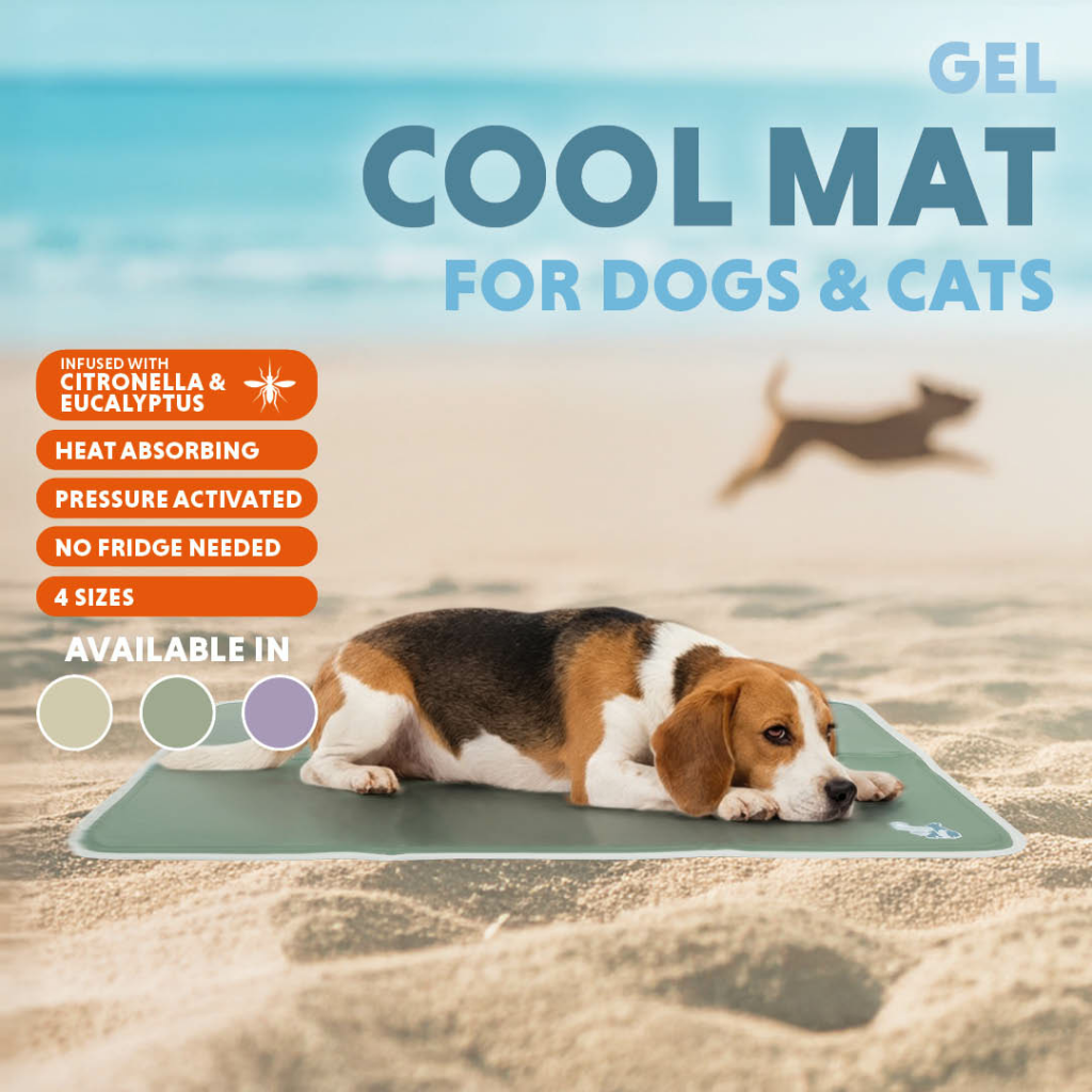 Coolpets Gel Cooling Mat Olijfgroen