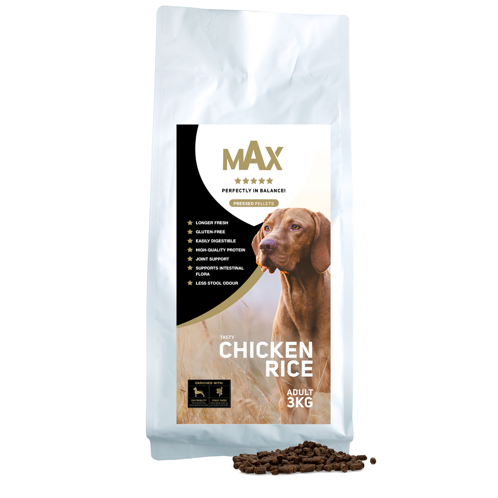 Max Adult Geperste Brokken Kip & Rijst