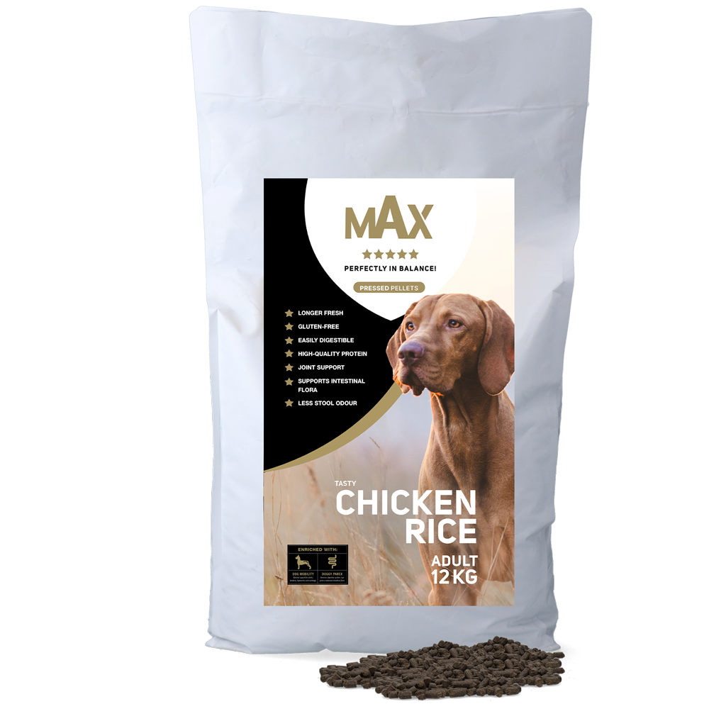Max Adult Geperste Brokken Kip & Rijst