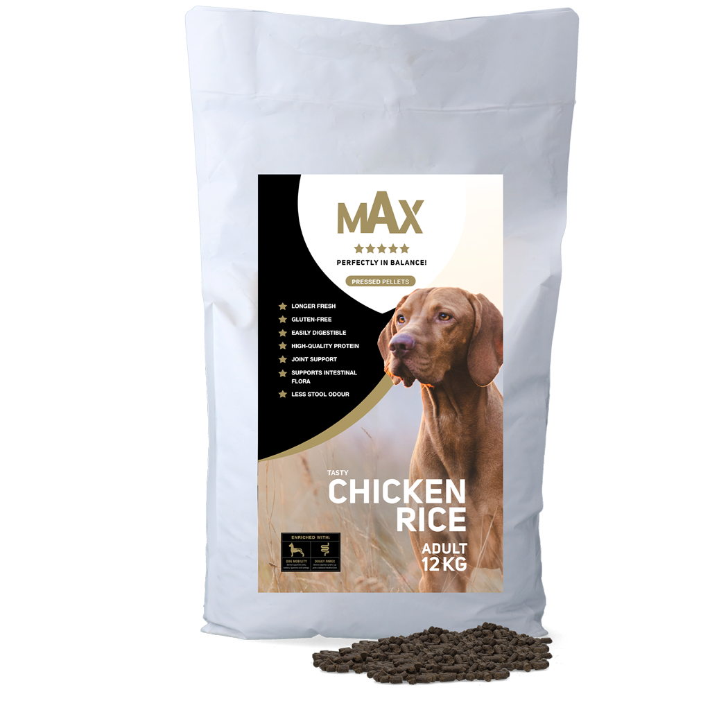 Max Adult Geperste Brokken Kip & Rijst