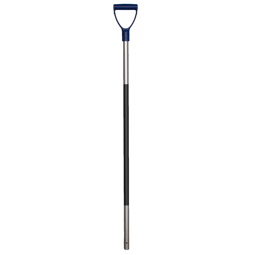 Mestvork steel aluminium 115 cm met rubberen grip