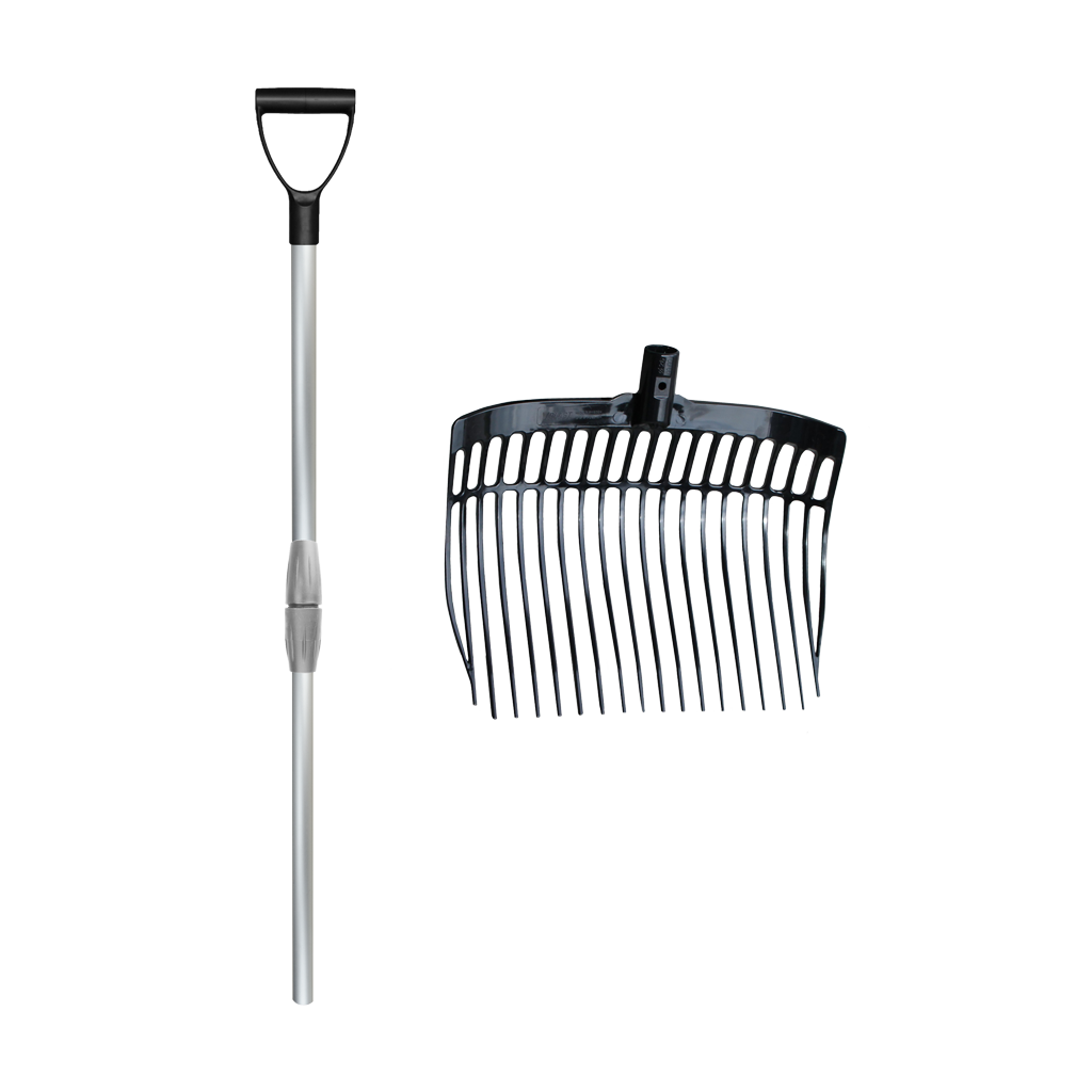 Mestvork met steel