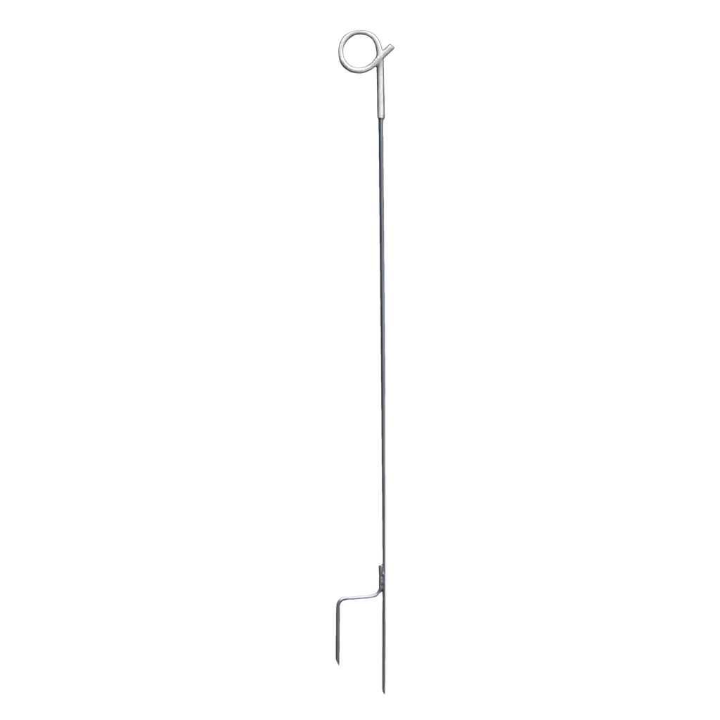 Instappaal 110 cm rond veerstalen + krul Wit