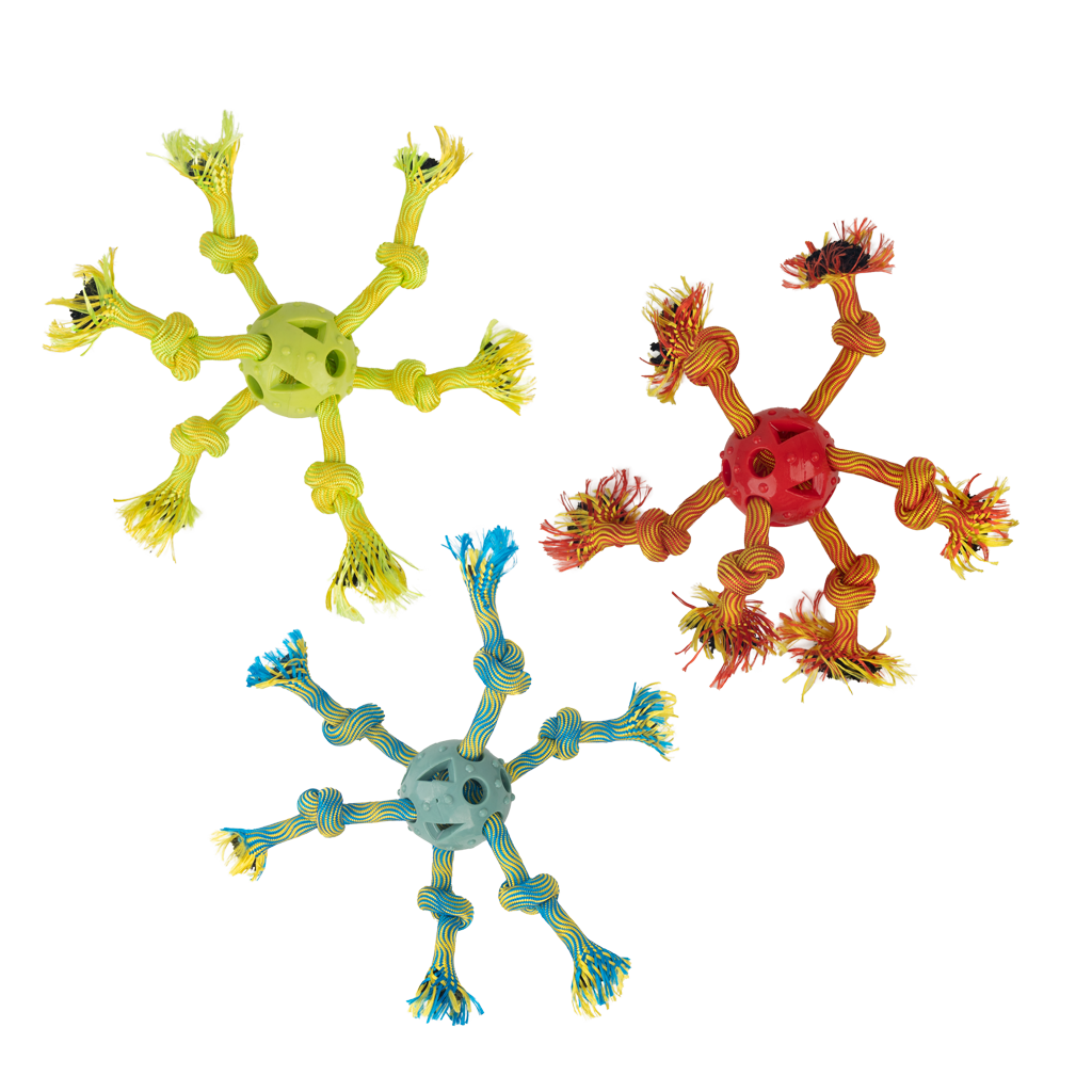 Pawise Play-N-Tug Multi Rope Ball