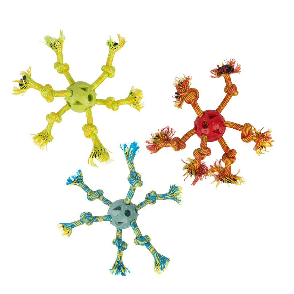 Pawise Play-N-Tug Multi Rope Ball