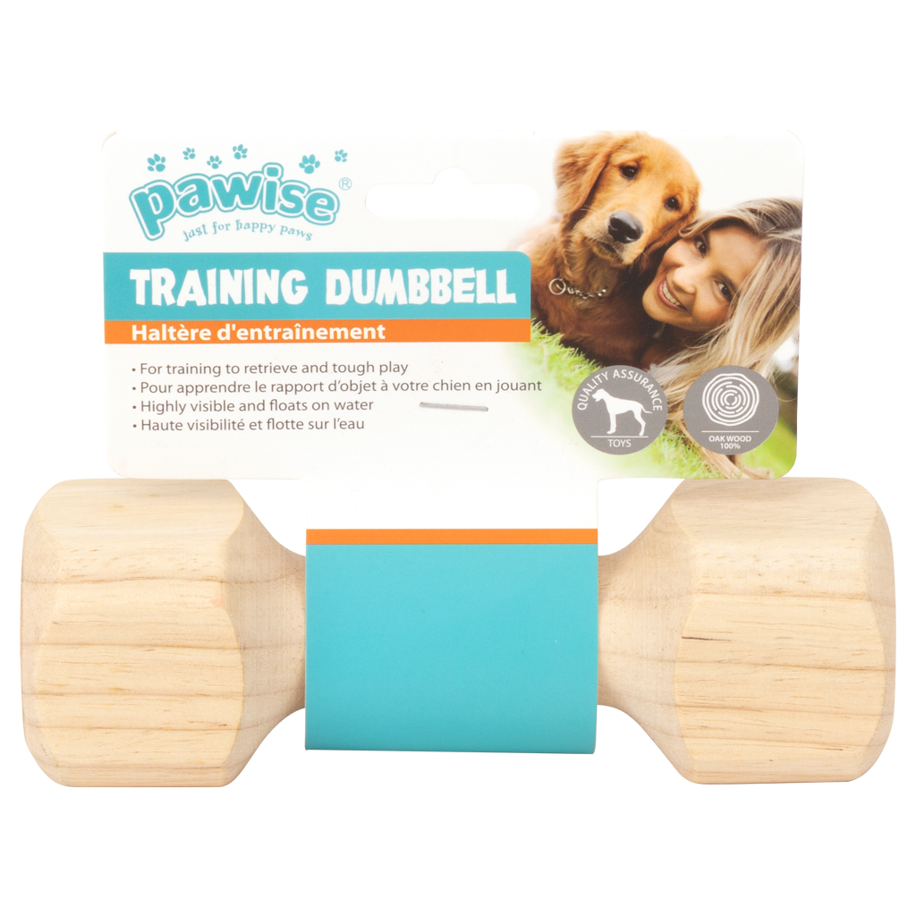 Pawise Wooden retrieving dumbbell
