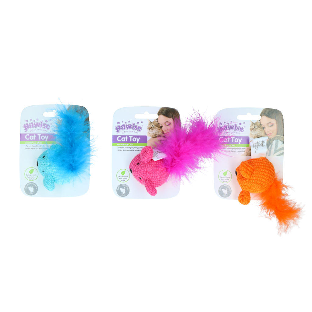 Pawise Cat Toy Wool Mouse