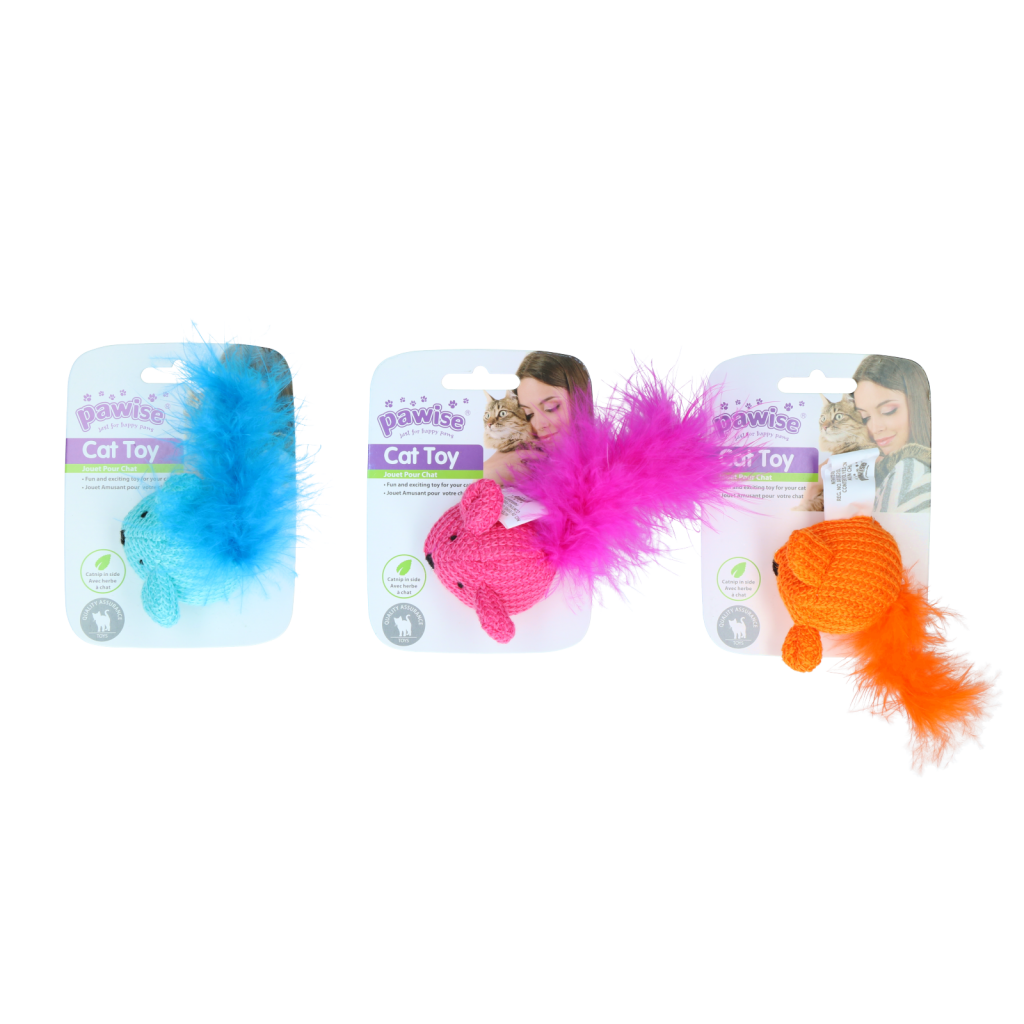 Pawise Cat Toy Wool Mouse