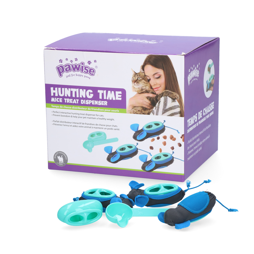 Pawise Hunting Time Mice Treat Dispenser