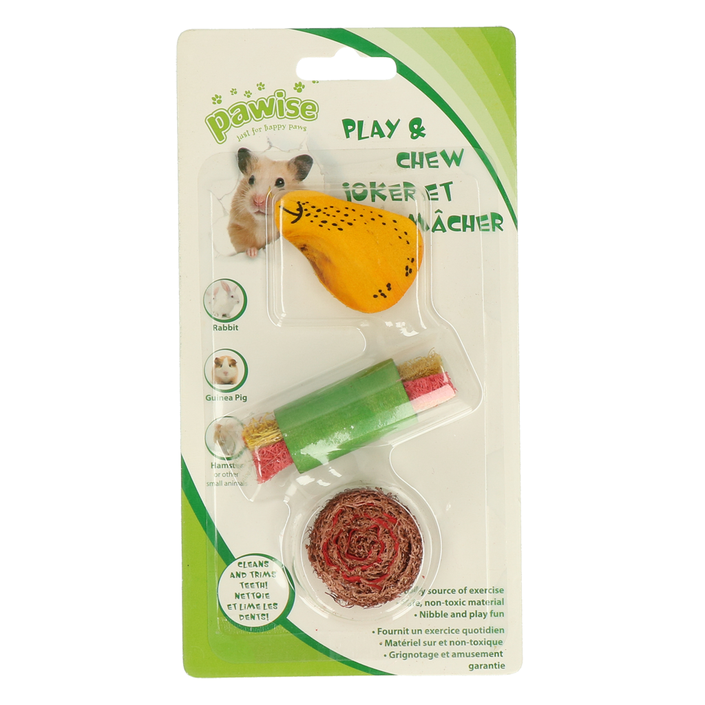 Pawise Wooden Loofah Pretty Toys