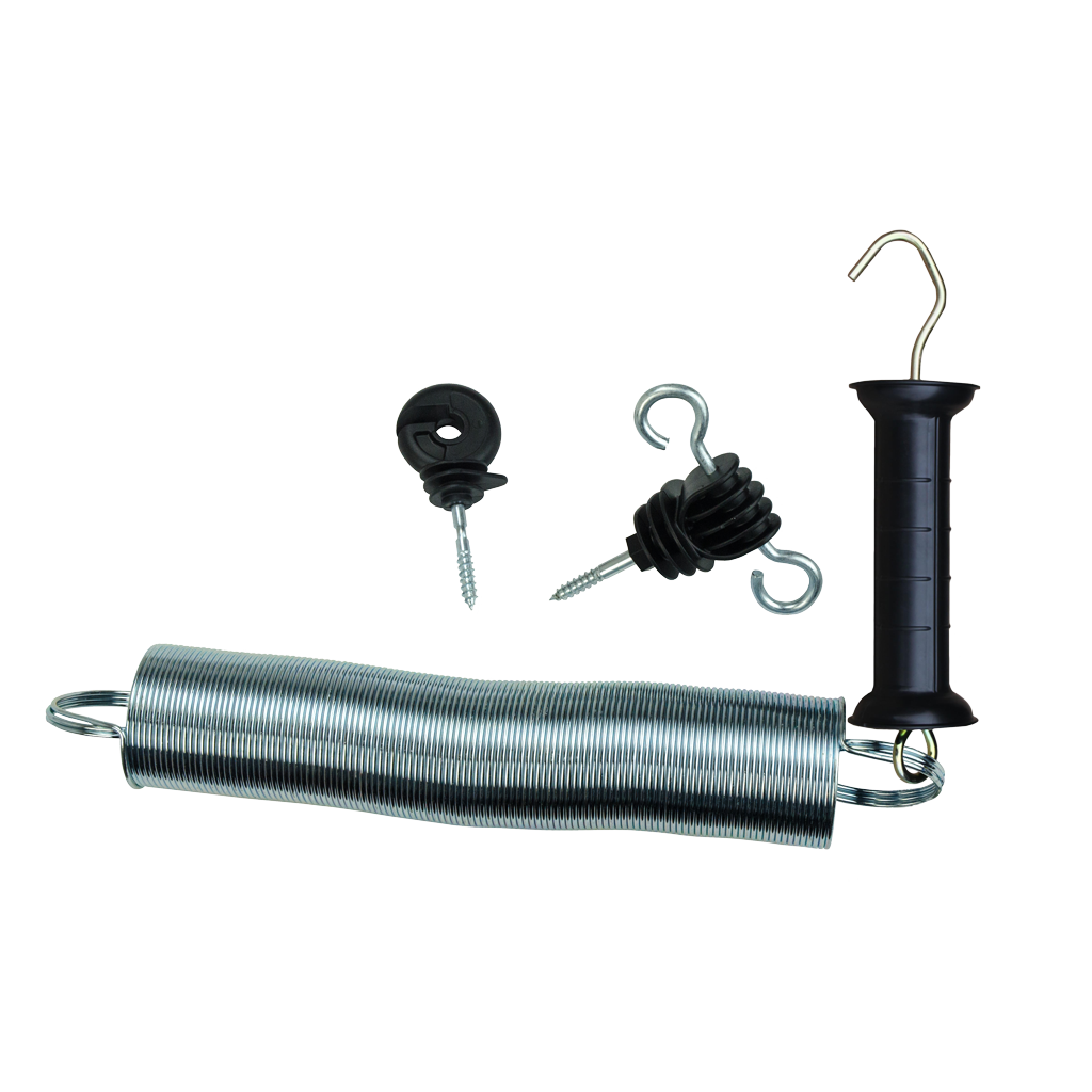 Poortgreep met haken incl. veer 5 cm