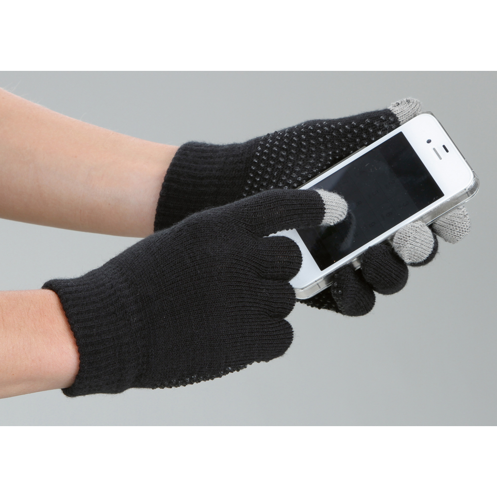 Rijhandschoen Magic Touch zwart 1size4all