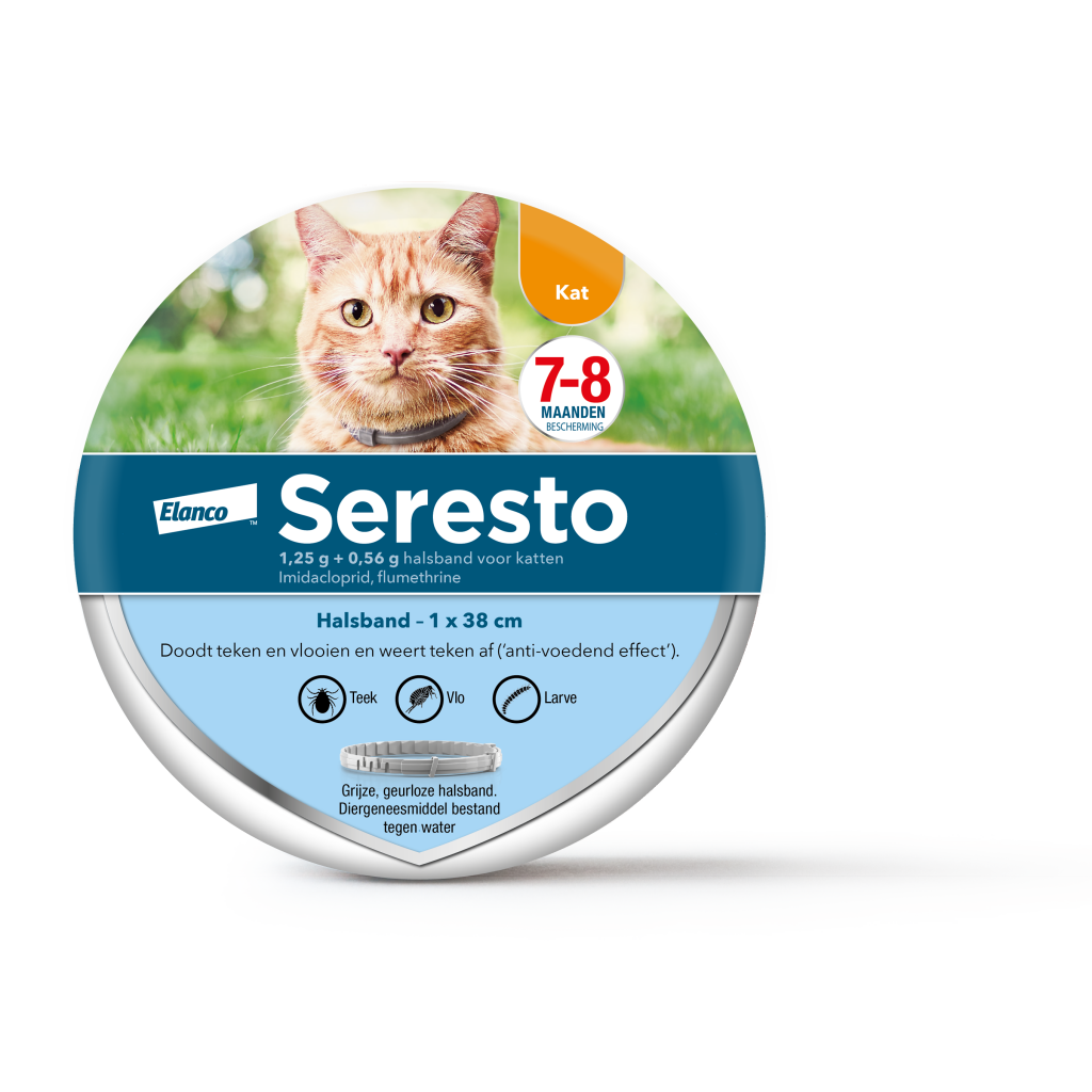 Seresto vlooien- en tekenband voor katten