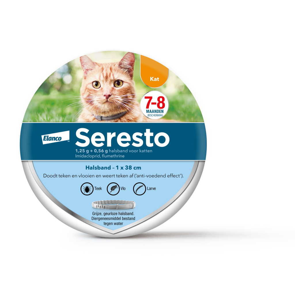 Seresto vlooien- en tekenband voor katten