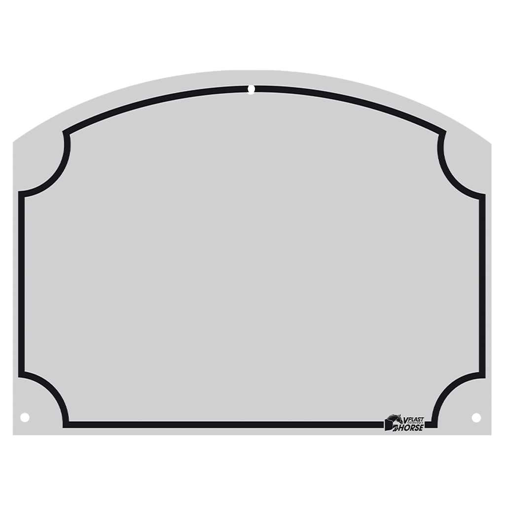 Stal Naamplaatje 70x95 mm