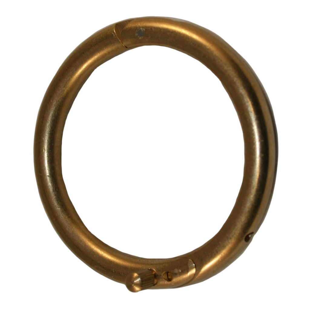 Stierring messing 61 mm + schroef