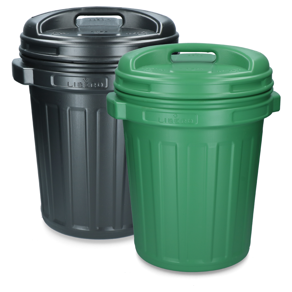 Voerton met draaisluiting 40 liter Black