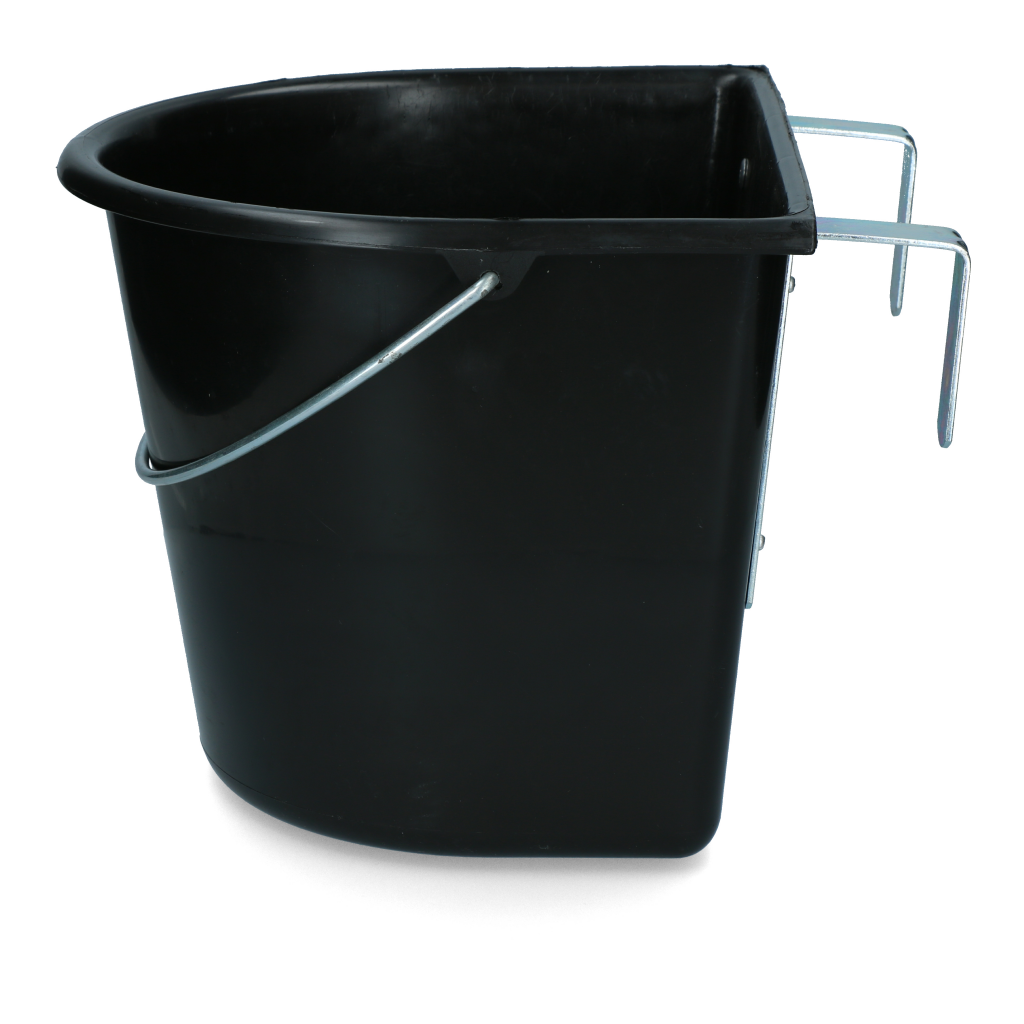vPlast Voerbak met haken & hengsel 15 l