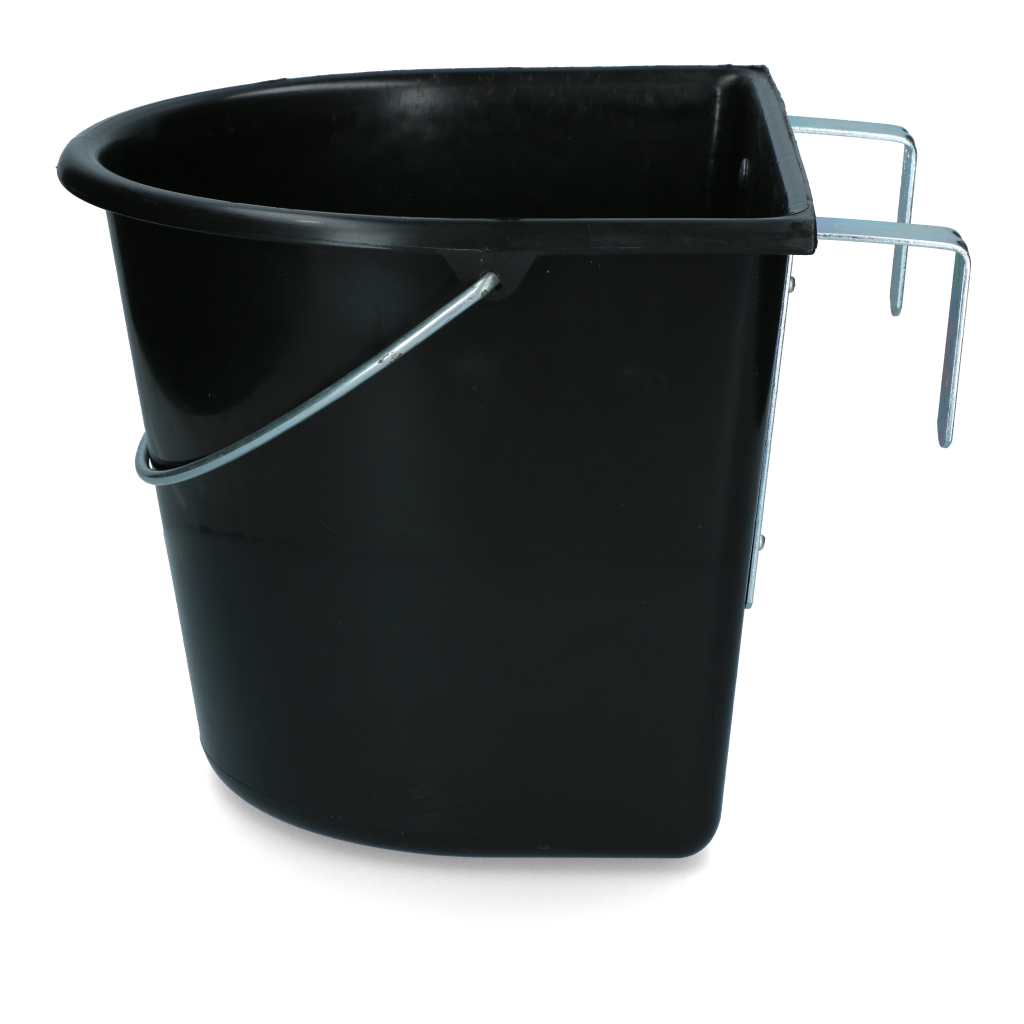 vPlast Voerbak met haken & hengsel 15 l